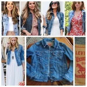 Levi stretch denim trucker jean jacket